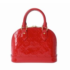 Red Vernis Small Satchel, New with Dust Bag